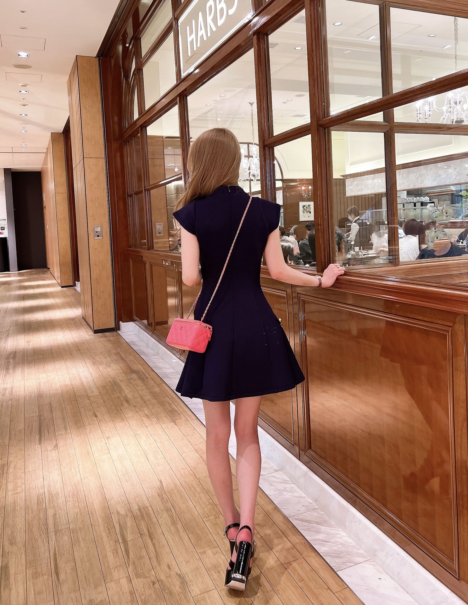 side chain short dress[navy] – eve46