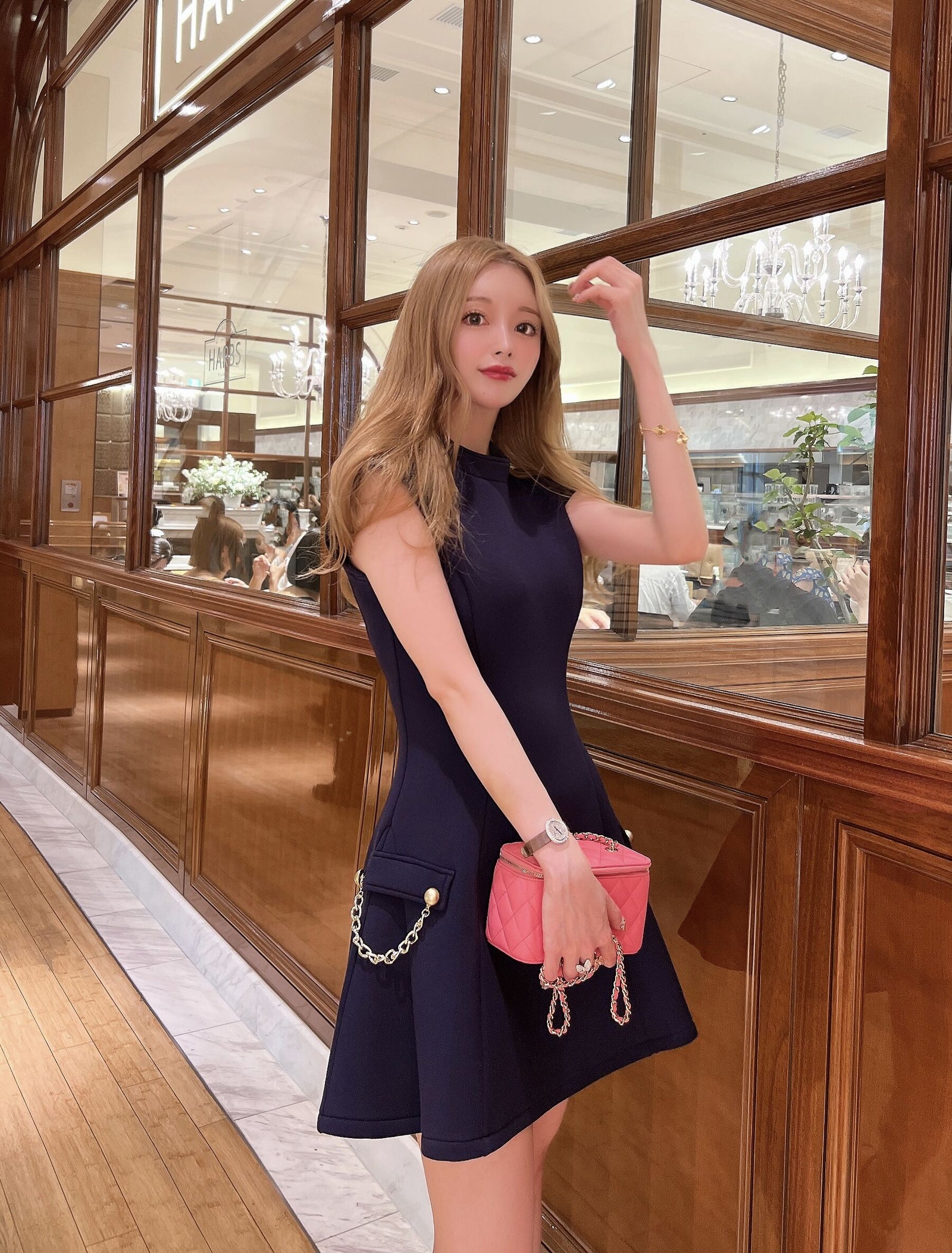 side chain short dress[navy] – eve46